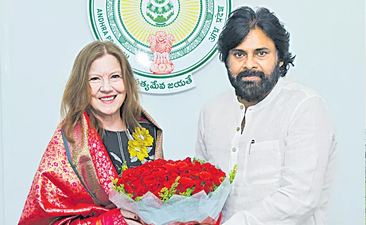 US Consul General Jennifer Larson meets Pawan Kalyan