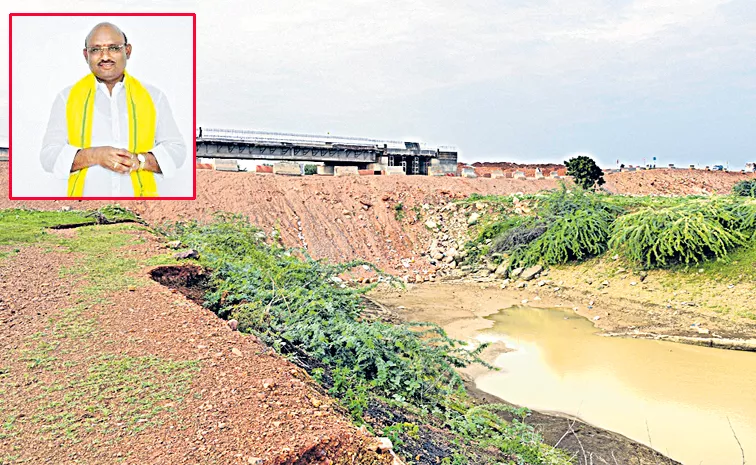 Handri Neeva water release break under the leadership of TDP MLA Putta Sudhakar Yadav