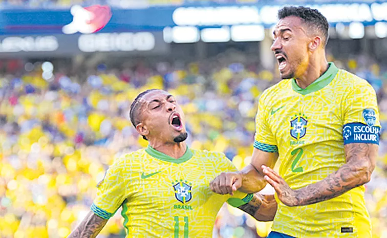 The Brazilian team entered the quarter finals of the Copa America Cup