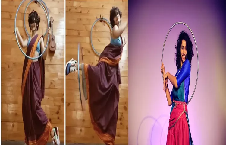 Eshna Kutty Social Media Influencer Who Redefines HulaHooping In Saree