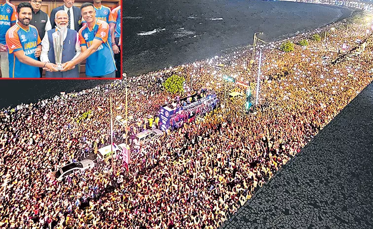 Team India T20 World Cup victory parade