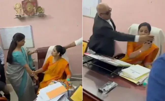 UP Principal Forcibly Removed From Office Her Replacement Watches