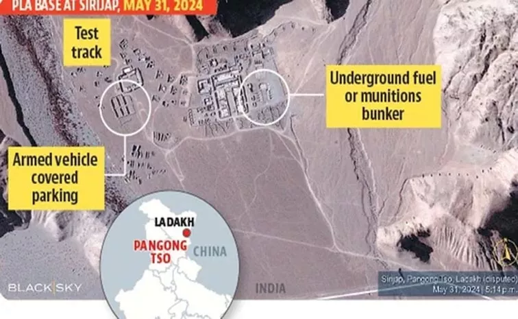 Satellite pictures shows China digging in close to Pangong Lake