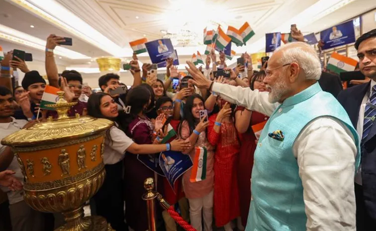 Prime Minister Narendra Modi Arrives Moscow In Russia