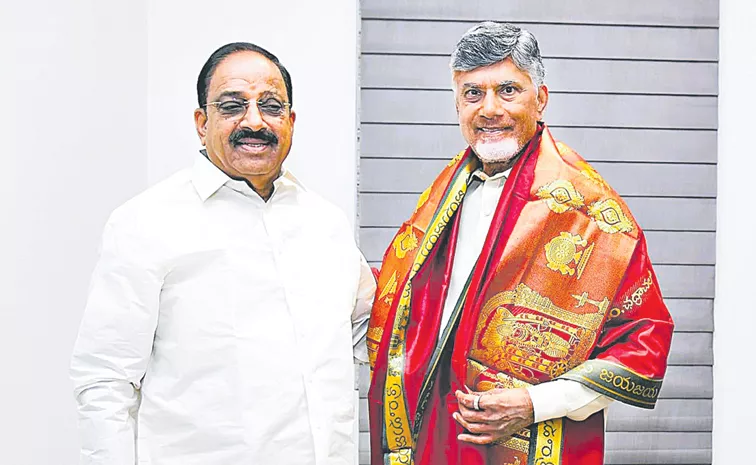 BRS MLAs Gandhi and Prakash Goud met Chandrababu