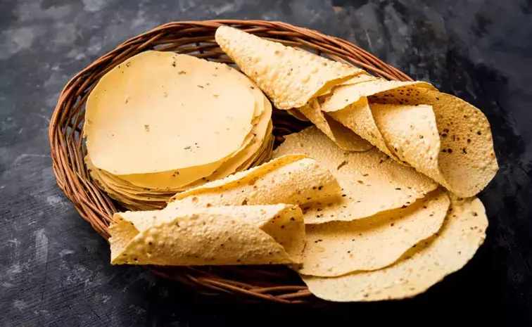 papad a low cal snack and health benefits