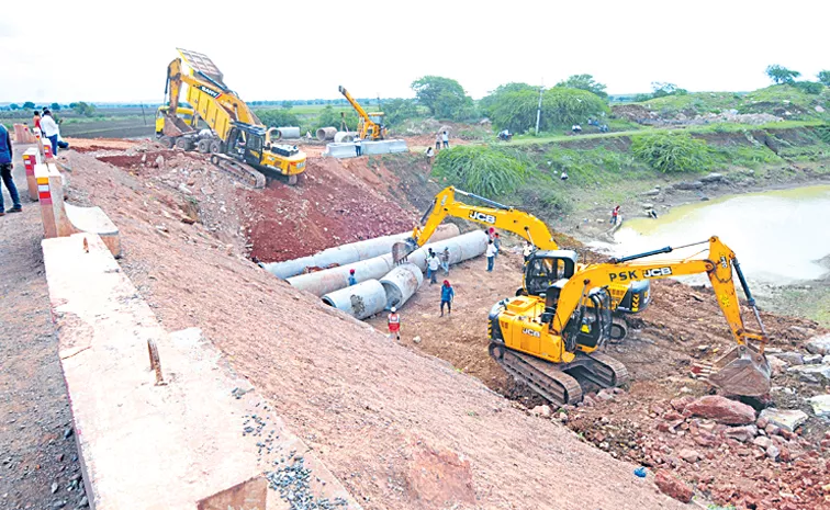 Water release to Handri Neeva today