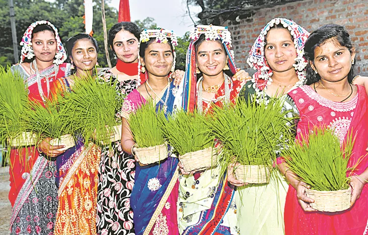 Teej Festival Celebrations In Tribal Clans