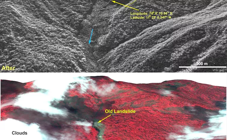 Satellite Images Show Devastation From Landslides In Kerala Wayanad