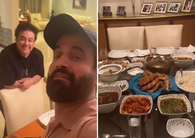 Irfan Pathan Enjoys Special Feast At Adnan Samis Residence