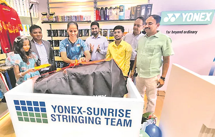 Badminton Star Saina Nehwal Launches Yonex Sports Store In Alakapur Hyderabad