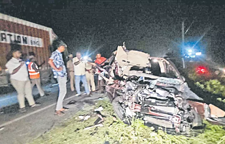 Fatal road accident on national highway