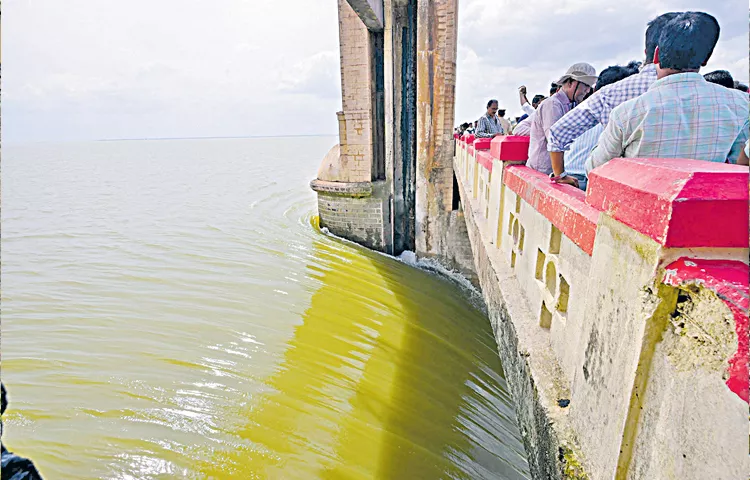 An emergency gate replaces a washed out gate