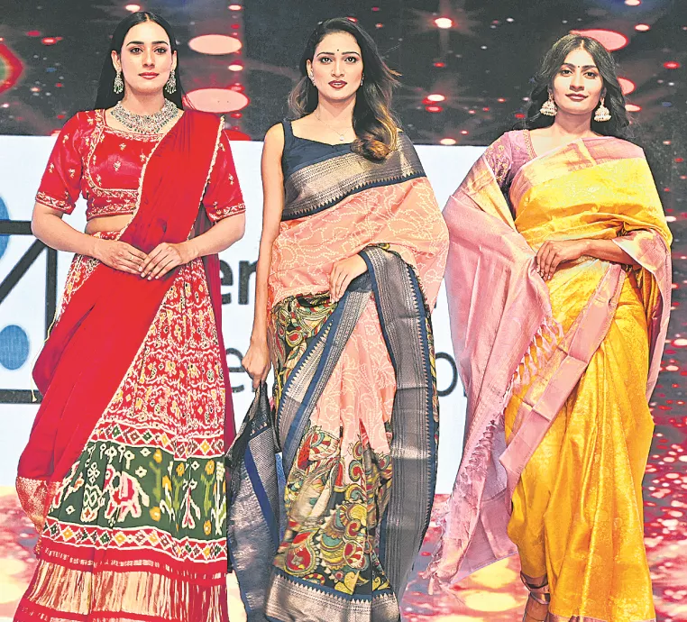 Top Models Catwalk At The Biggest Fashion Show Held At Park Hotel In Hyderabad