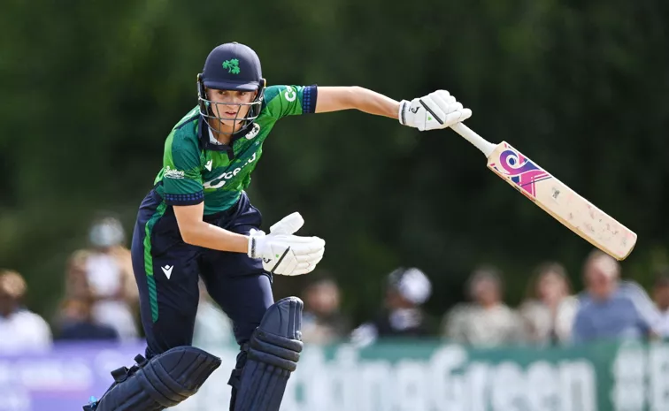 Gaby Lewis Century Leads Ireland First Ever Win Over Sri Lanka