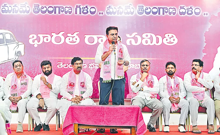 BRS Leader KTR Comments On Congress and BJP