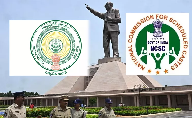 Vijayawada Ambedkar Statue Incident: National SC Commission Notices to AP Govt