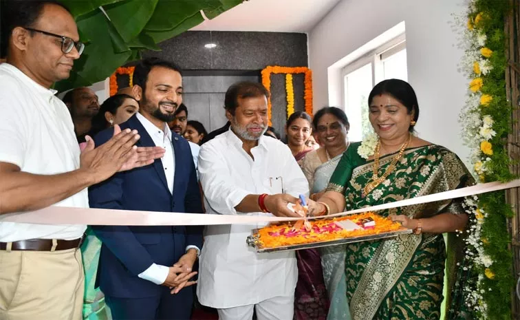 telangana health minister inaugurates Euderm Hair and Skin Clinic at Jubilee Hills