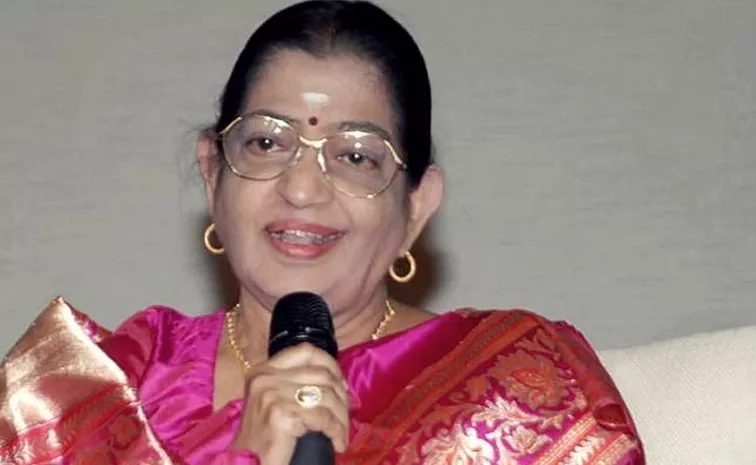 popular singer p sushila is unwell