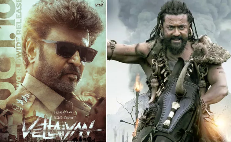 Suriya's Kanguva And Rajinikanth's Vettaiyan Movies Release On Same Day