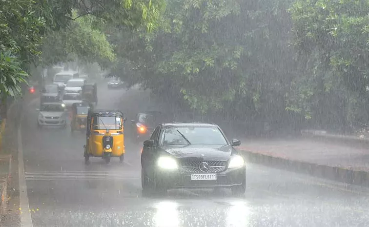 Heavy Rains In Many Parts Of Hyderabad