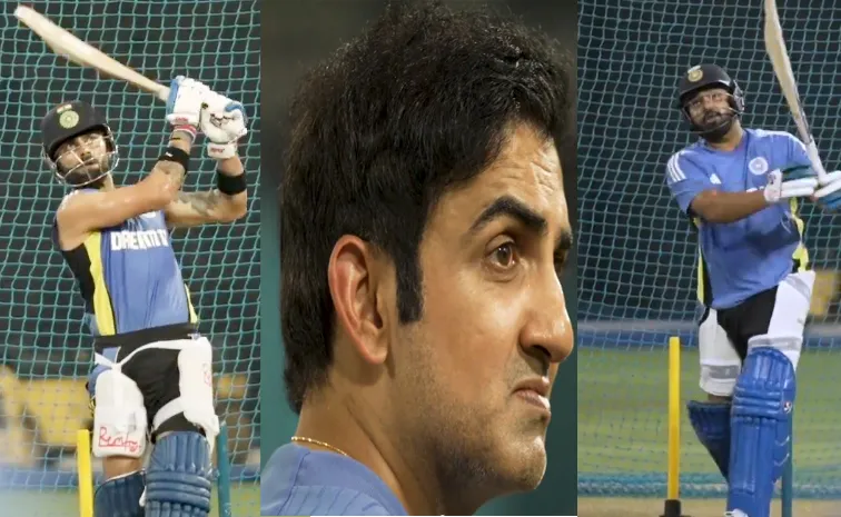 Ind vs SL ODIs: Gambhir Reaction To Rohit Kohli Big Sixes Goes Viral