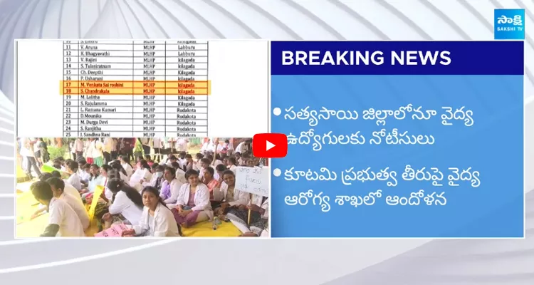 AP Govt Notices to Health and Medical Staff 