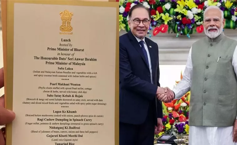 Modi Honours Prime Minister Of Malaysia With A Millet Forward Fusion Lunch