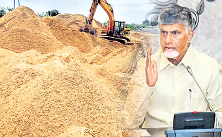 CM Chandrababu review on implementation of free sand policy