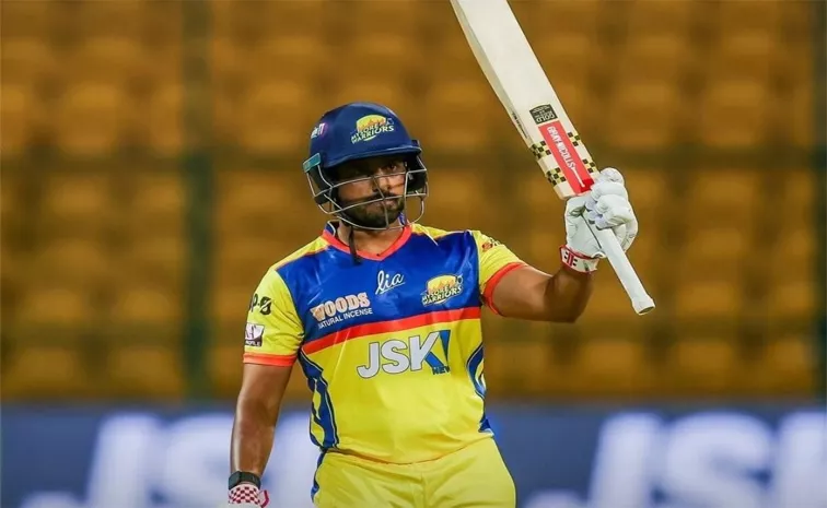 Karun Nair Slams Yet Another Blasting Fifty In Maharaja Trophy