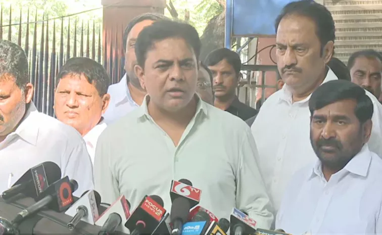 KTR Meets DGP And Complaint Over Attack on Journalist BRS leaders