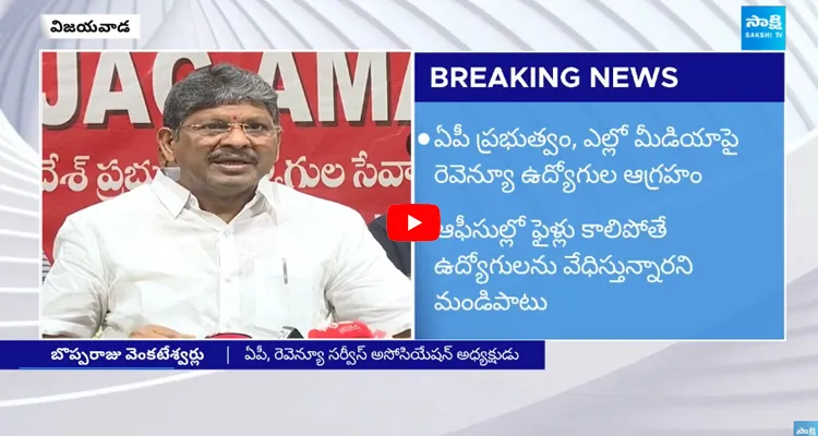 Revenue Employees Fires On TDP Govt And Yellow Media