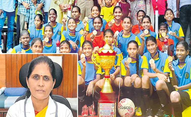 sakshi speciaol story about Dr. Kavitha Reddy Health Foundation about football womens players