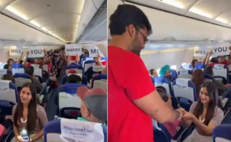 Woman Proposing To Boyfriend Mid-Air On IndiGo Flight Melts Hearts 