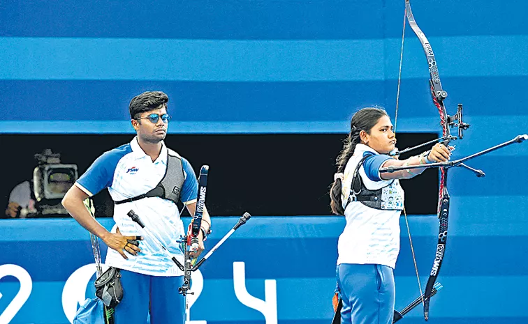 Olympics 2024 Indian Archers Dheeraj Ankita Loss Bronze To USA Mixed Team Event