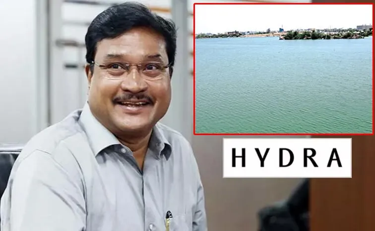 HYDRA Chairman Ranganath Visits Ameenpur Lake