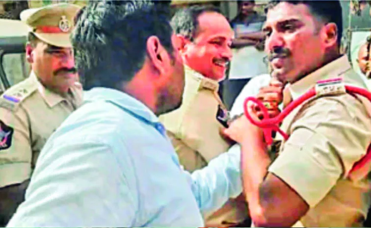 TDP brutality against police