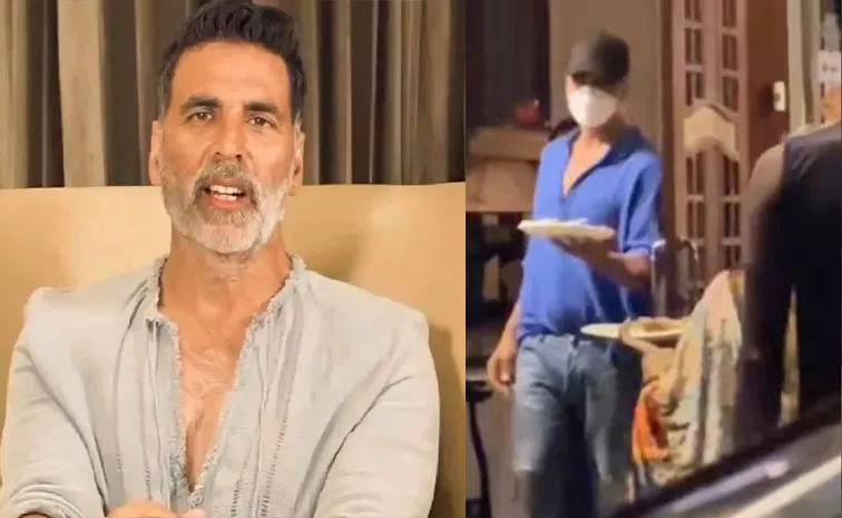 Akshay Kumar Feeding People on Streets, Watch Video