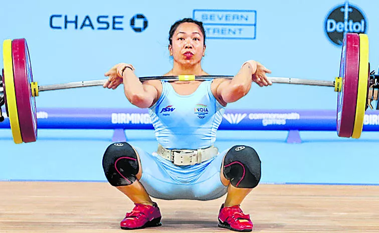 Indian star in womens weightlifting 49 kg category