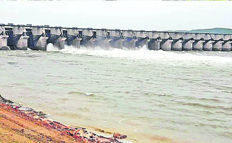 Lifting of gates of Pulichintala