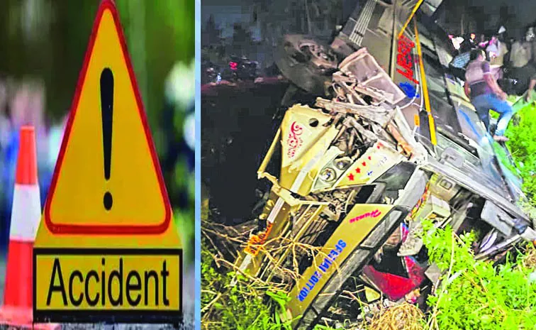 21 injured as private bus overturns: Krishna District