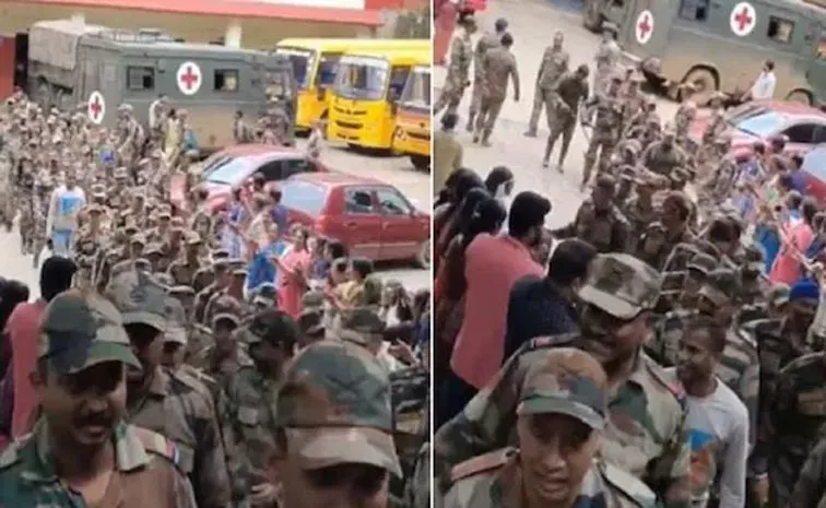 Wayanad People Send Off To Indian Army Video Viral