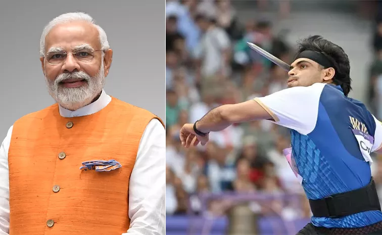 PM Modi congratulates Neeraj Chopra for clinching Silver Medal at Paris Olympics