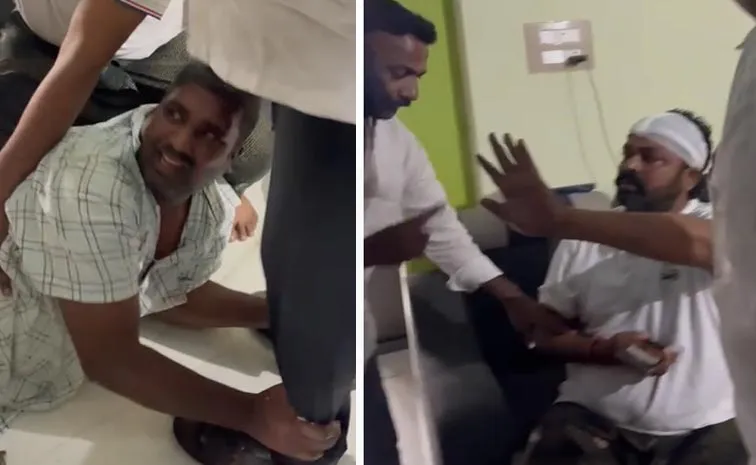 TDP Leaders Attacked Janasena Leaders In Machilipatnam