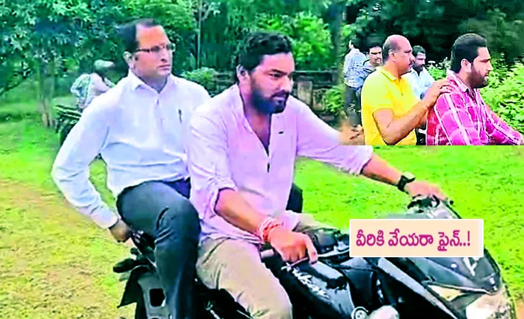 Riding Without Helmet Collector Harendira Prasad