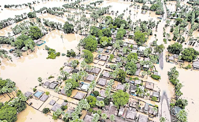 Flood Creates Havoc In Konaseema Lanka Villages