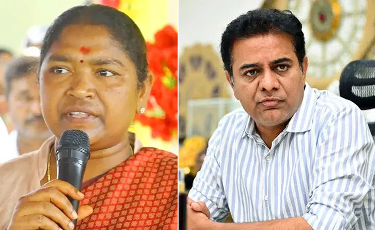 minister seethakka fires on KTR over cm breakfast scheme