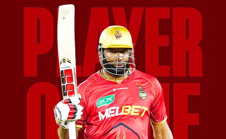 CPL 2024 Pollard Smashes 4 Sixes in Penultimate Over To Score 19 Ball fifty