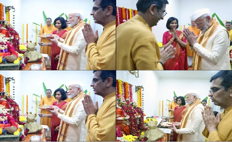 PM Modi performing puja at CJI sparked row