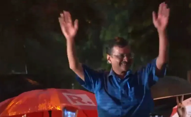 Delhi CM Arvind Kejriwal Released From Tihar Jail Video